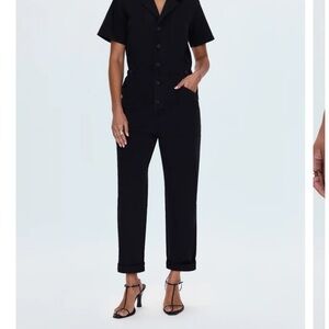Pistola Black Button-Up Jumpsuit